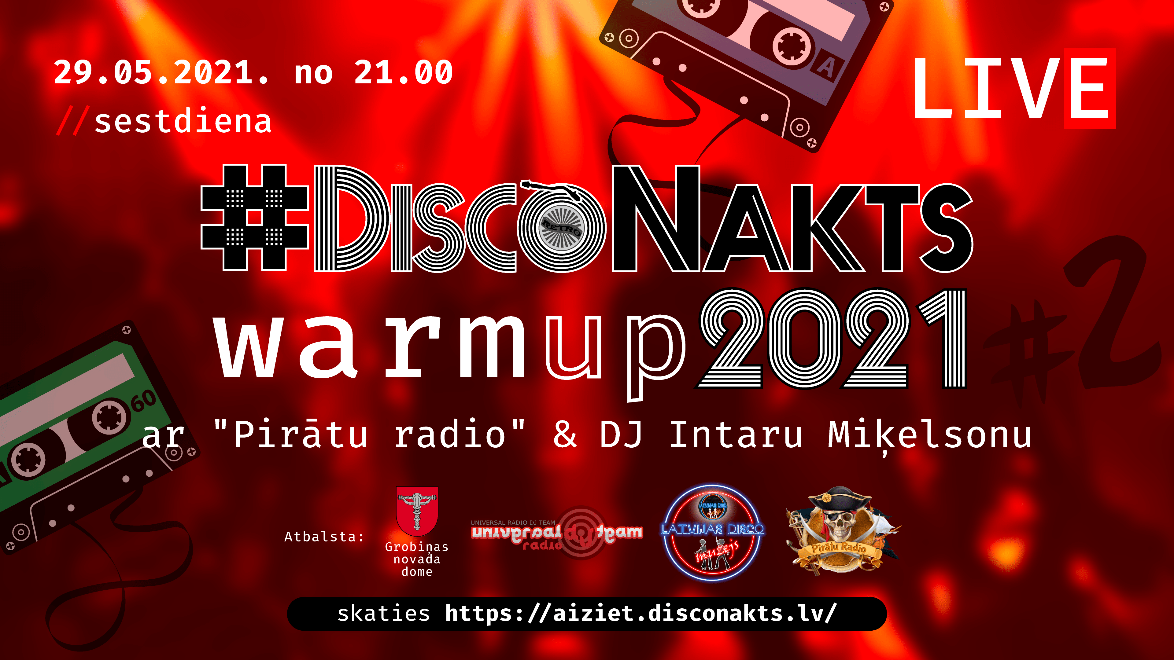 #DiscoNakts 2021 warm up #2 afiša #DiscoNakts 2021 warm up #2 afiša
